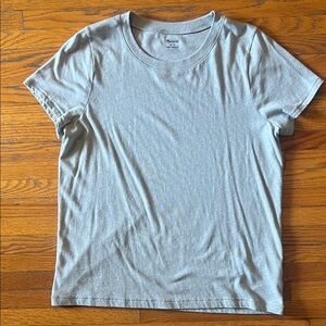 Madewell Short-Sleeve Crew Tee in light gray